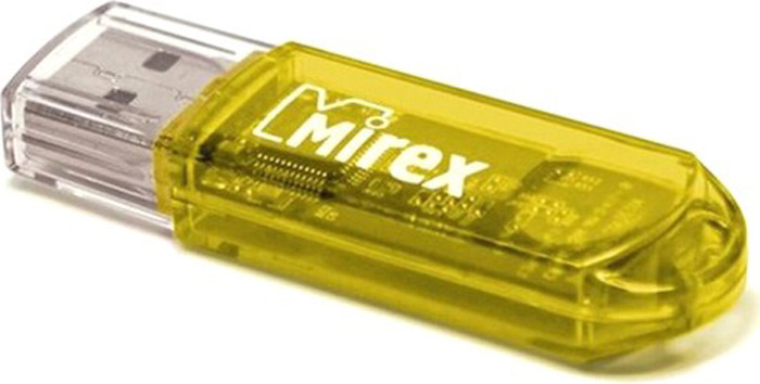 фото USB Флеш-накопитель Mirex Elf, 13600-FMUYEL04, 4GB, yellow