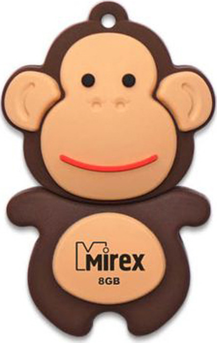 фото USB Флеш-накопитель Mirex Monkey, 13600-KIDMKB08, 8GB, brown