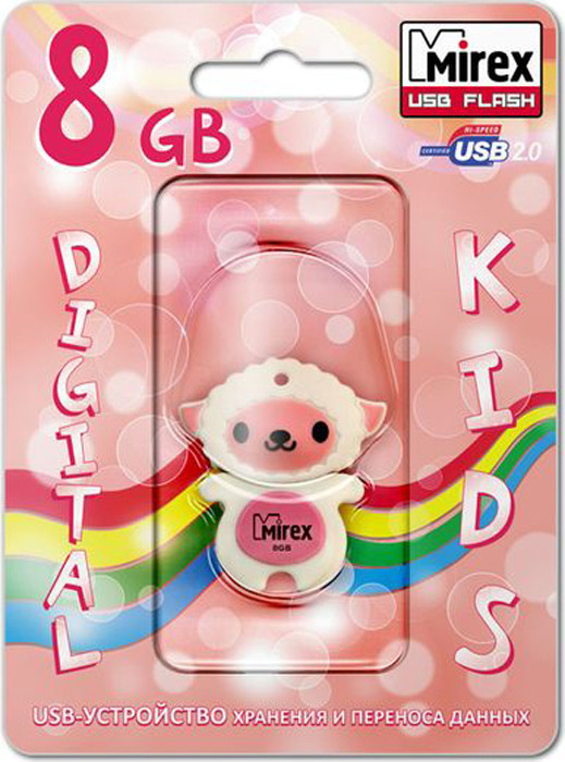 фото USB Флеш-накопитель Mirex Sheep, 13600-KIDSHP08, 8GB, pink