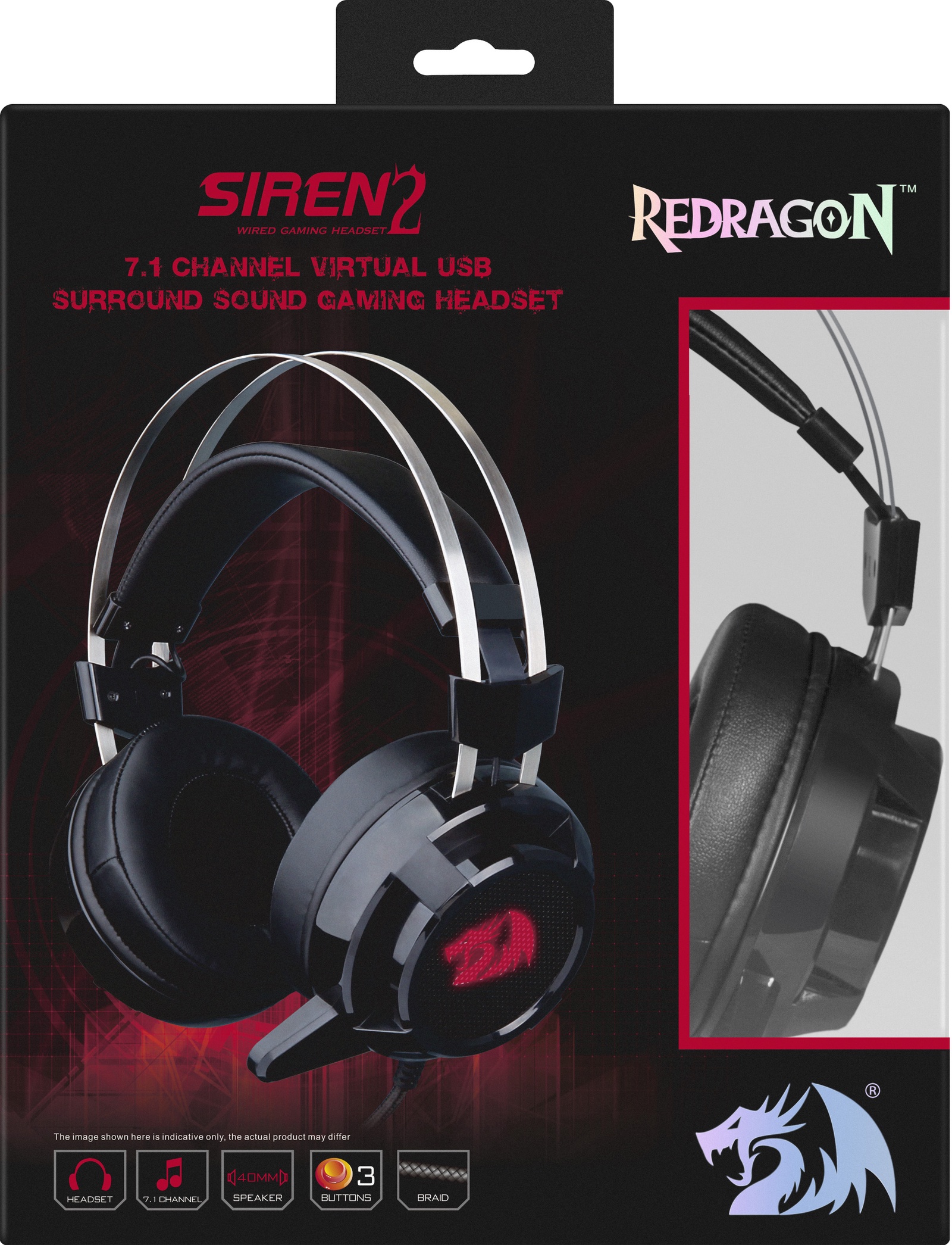 фото Игровые наушники Redragon Siren 2, 74830