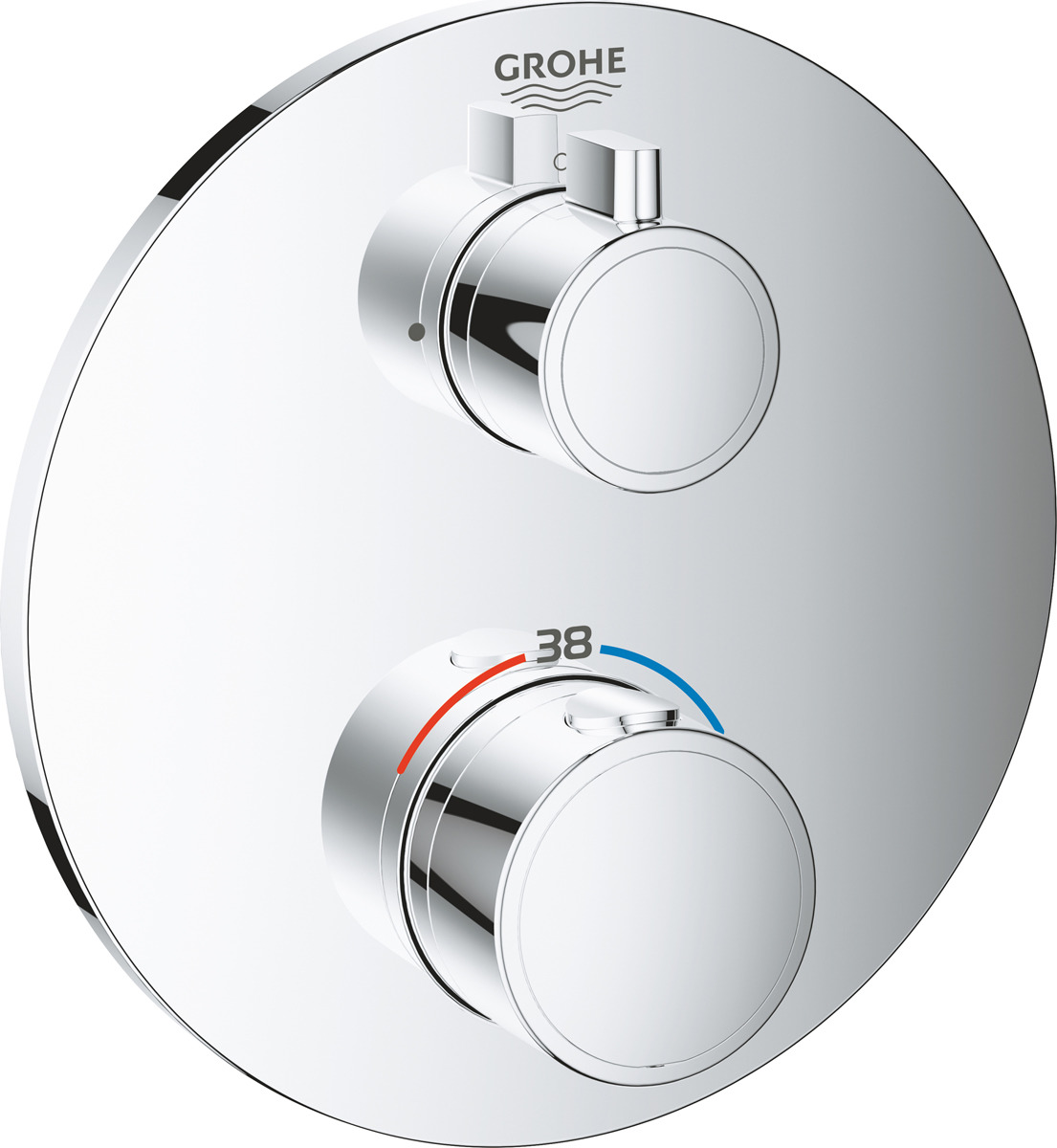 фото Термостат для душа Grohe Grohtherm, 24075000, серебристый