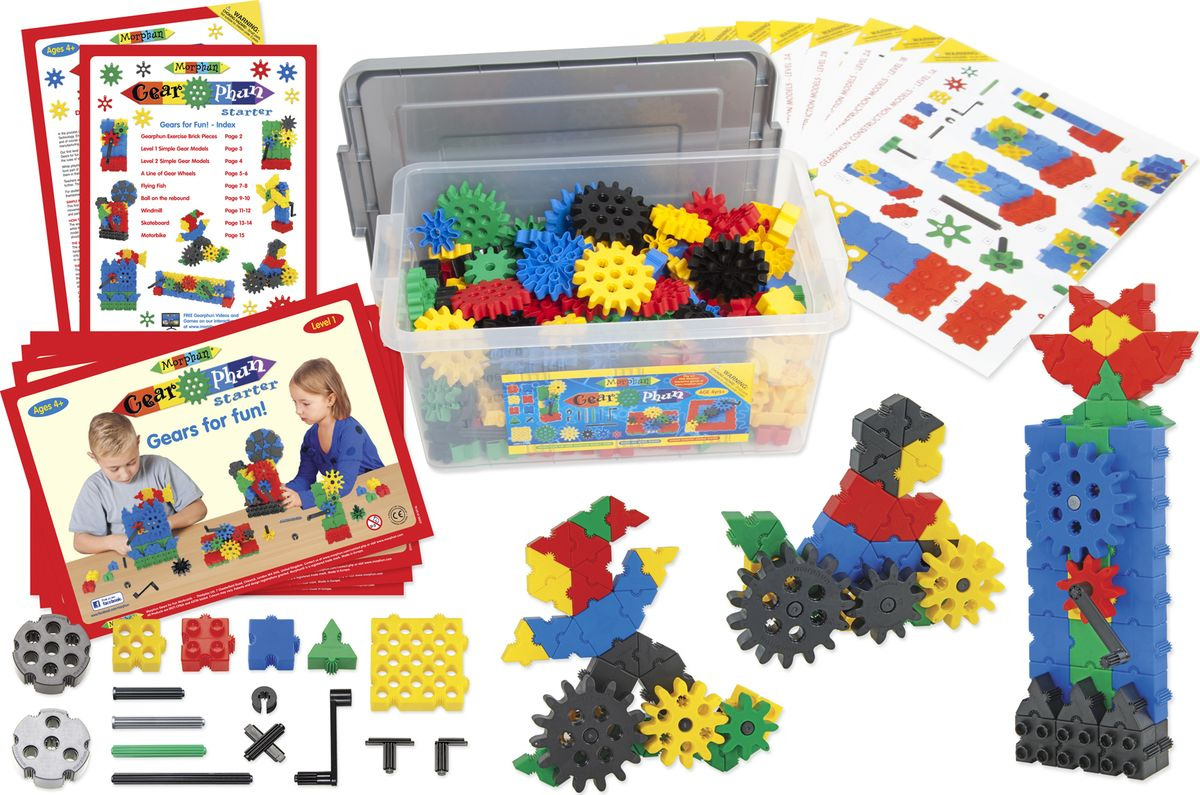 фото Пластиковый конструктор Morphun "STEM Gearphun Starter 400 Piece Set", 11040 PL