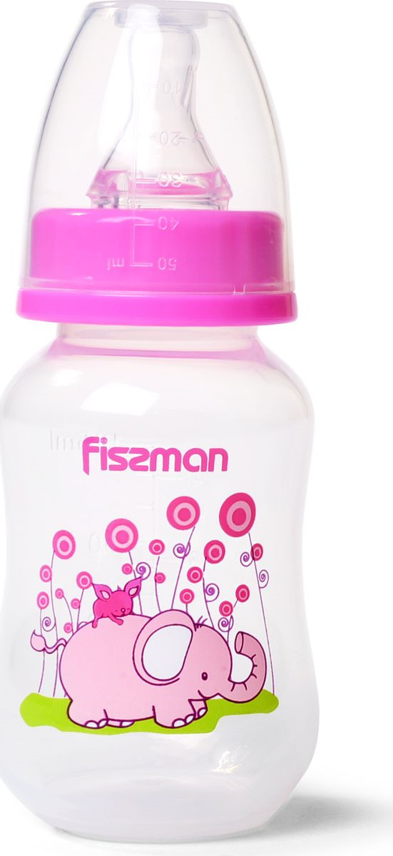 фото Бутылочка для кормления Fissman, 6874, розовый, 125 мл