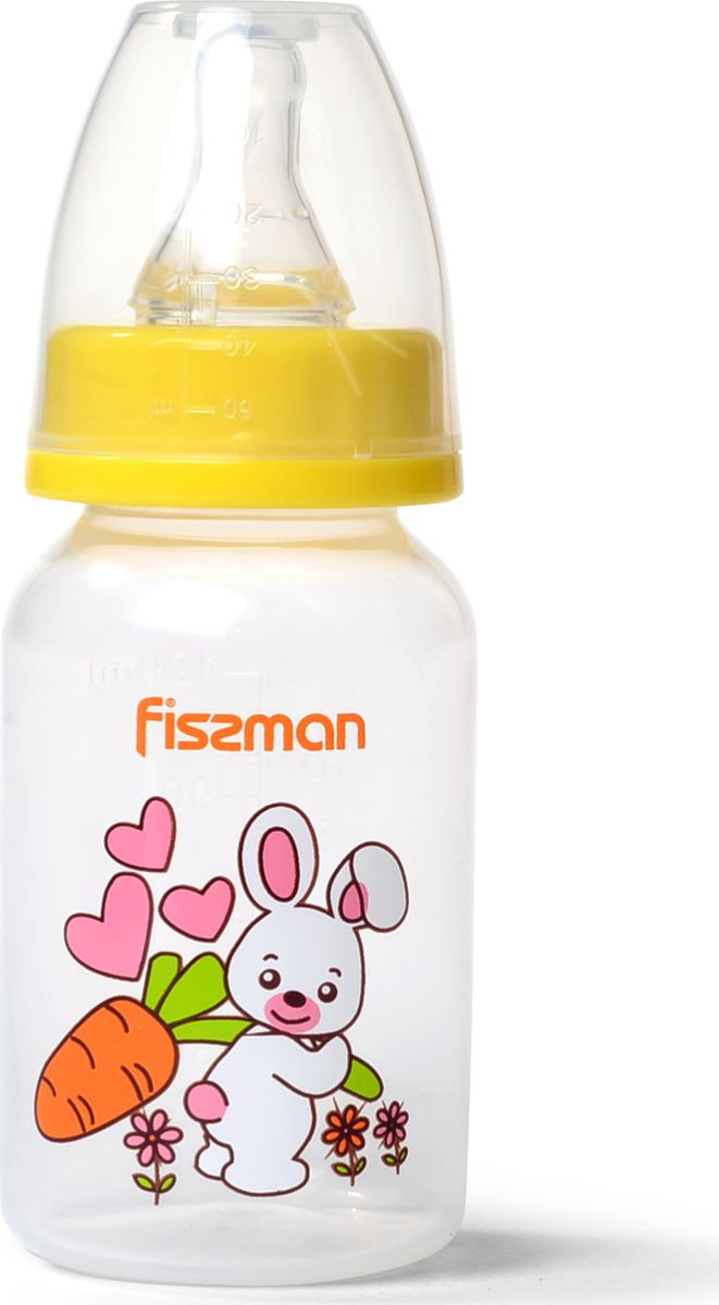 фото Бутылочка для кормления Fissman, 6871, желтый, 125 мл