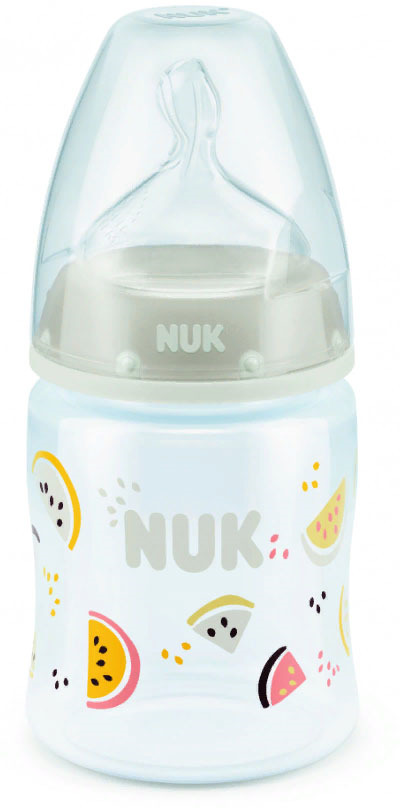 фото Бутылочка для кормления NUK First Choice Plus, с силиконовой соской, от 0 месяцев, 150 мл, 10743538-Дыня бежевая