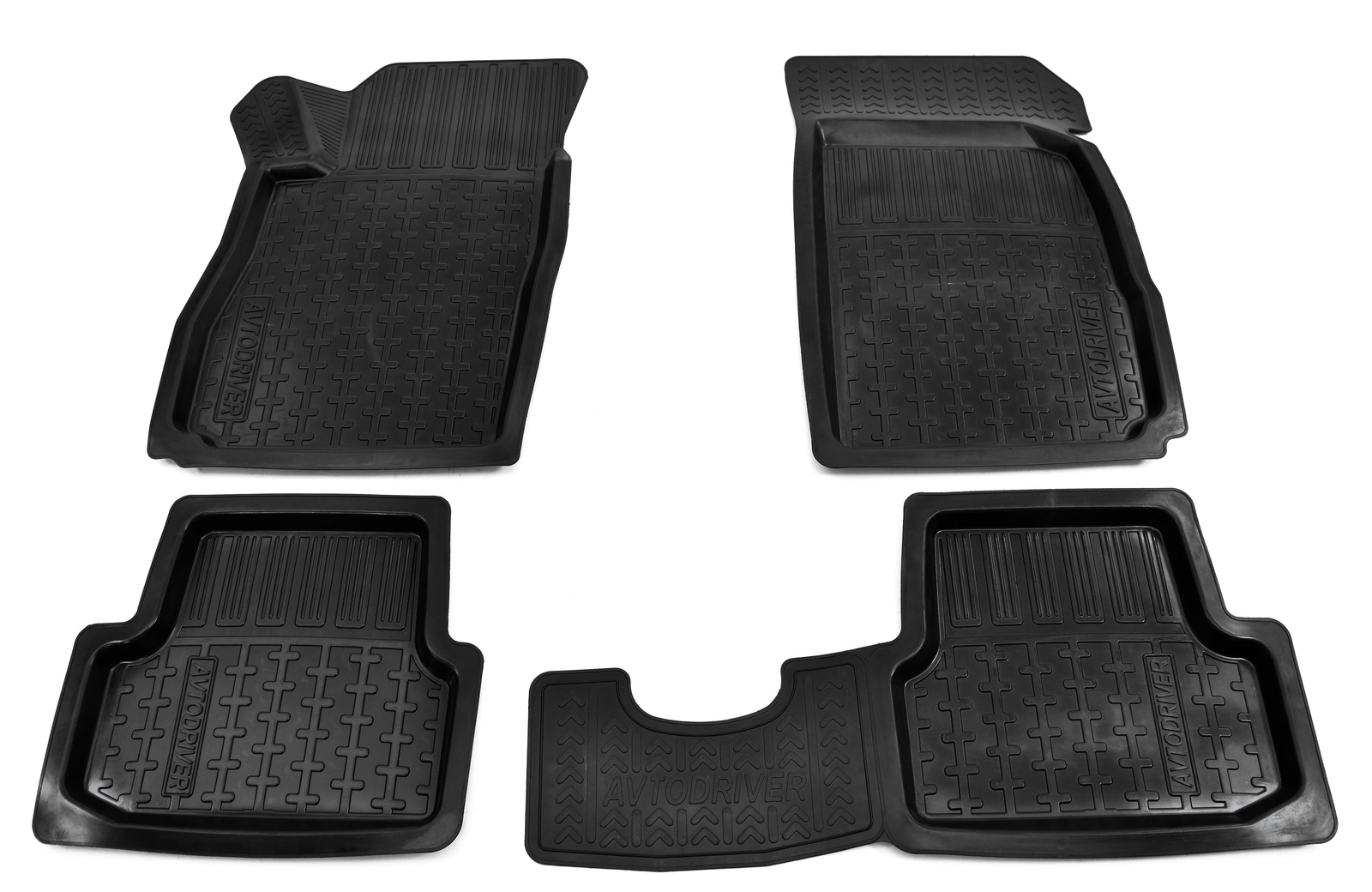 Коврики в салон автомобиля Avtodriver резиновые с бортиком для Chevrolet Cobalt (2012-), ADRPRO008, черный Коврики в салон автомобиля Avtodriver резиновые с бортиком для Chevrolet Cobalt (2012-), ADRPRO008, черный