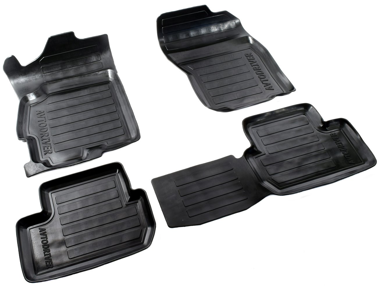 Коврики салона Avtodriver для Mitsubishi Lancer X (2007-) ADRAVG209, резиновые, с бортиком, черный Коврики салона Avtodriver для Mitsubishi Lancer X (2007-) ADRAVG209, резиновые, с бортиком, черный