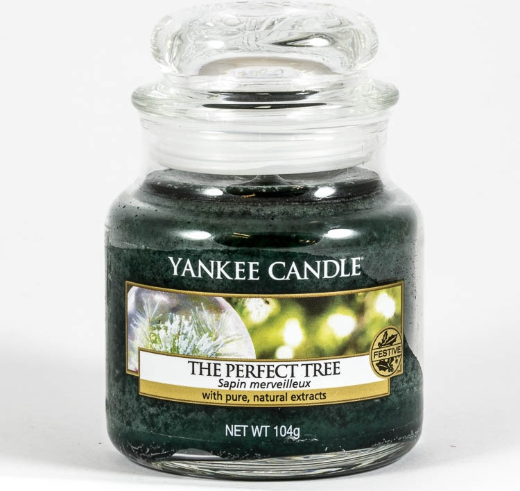 фото Свеча ароматизированная Yankee Candle "Идеальная ель", в стеклянной банке, 1556282E, 104 г