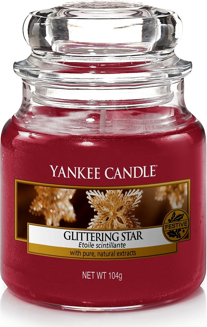 фото Свеча ароматизированная Yankee Candle "Сверкающая звезда", в стеклянной банке, 1595590E, 104 г