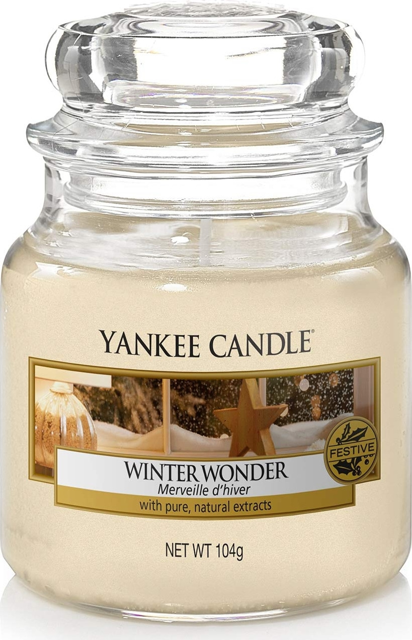 фото Свеча ароматизированная Yankee Candle "Новогоднее чудо", в стеклянной банке, 1595601E, 104 г