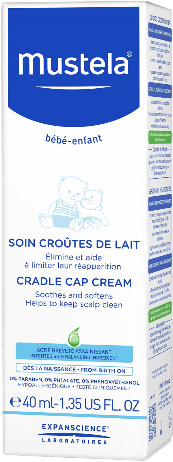 фото Крем для кожи головы Mustela Bebe при молочных корочках, 40 мл