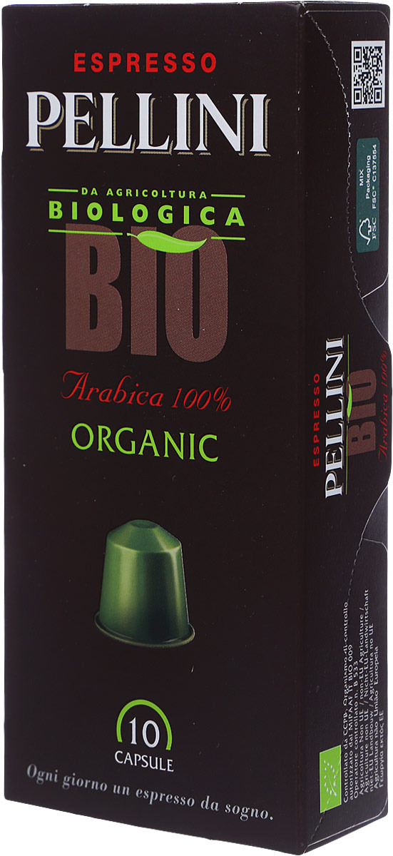 фото Кофе капсульный Pellini Nespresso Bio Organic, 10 шт
