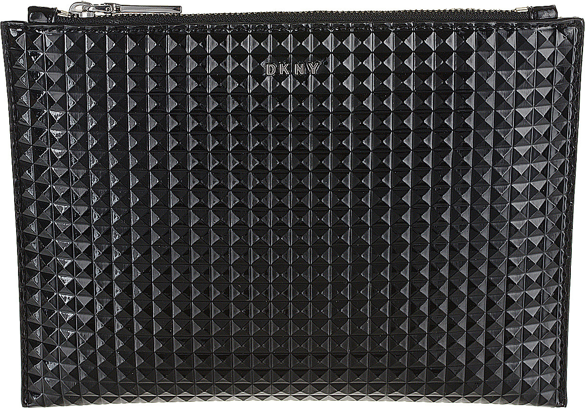 Косметичка женская DKNY, R832Z695/BSV, черный, серебристый