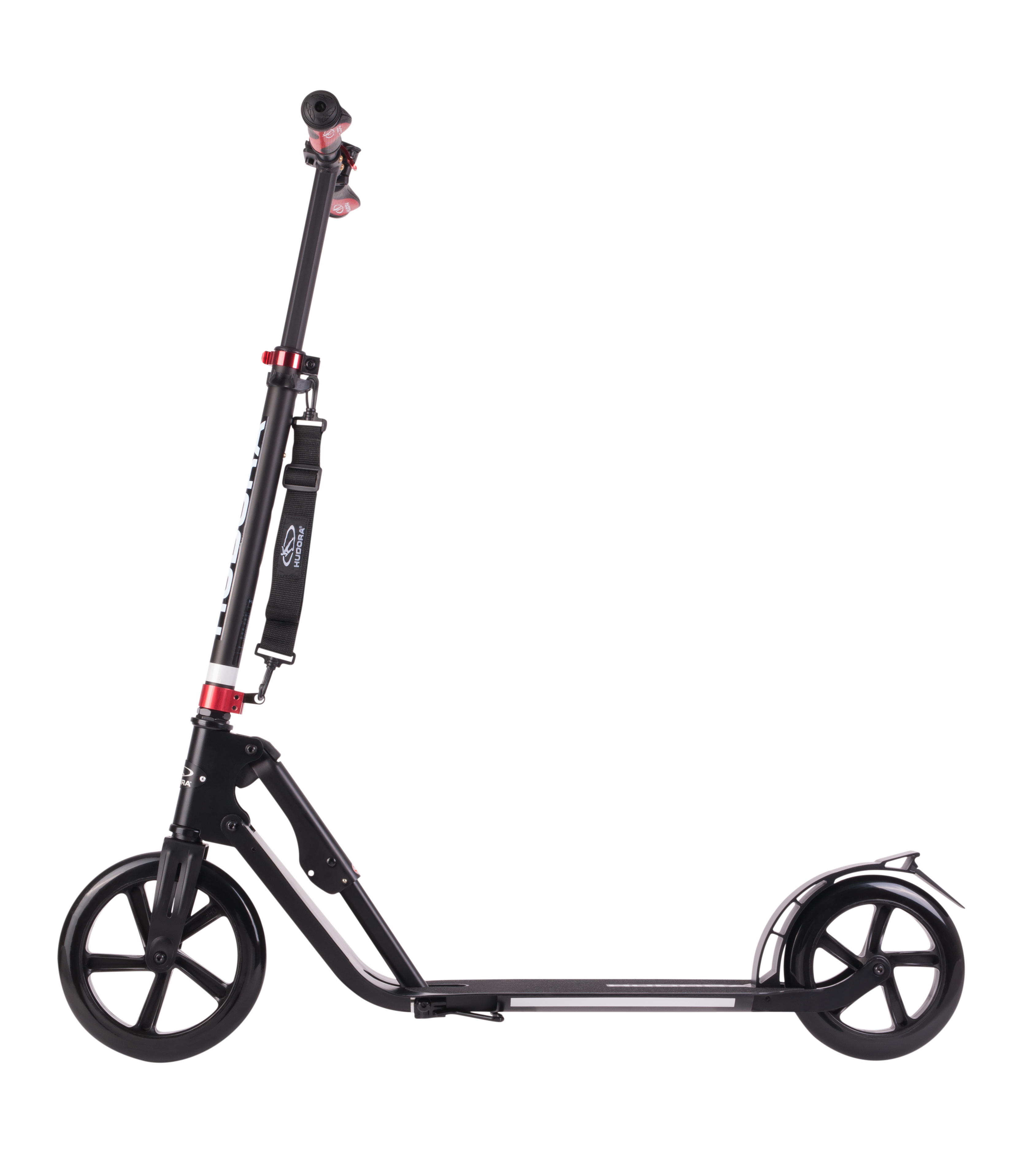 Самокат черного цвета. Hudora big Wheel Style 230. Самокат Hudora big Wheel 230. Hudora Scooter. Самокат City Style.