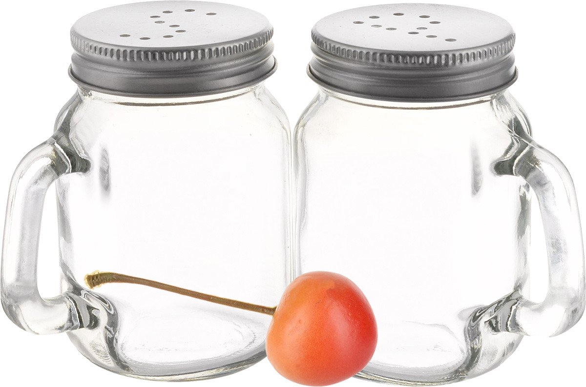 фото Набор для специй Balvi Mason Jar, цвет: прозрачный, 2 предмета