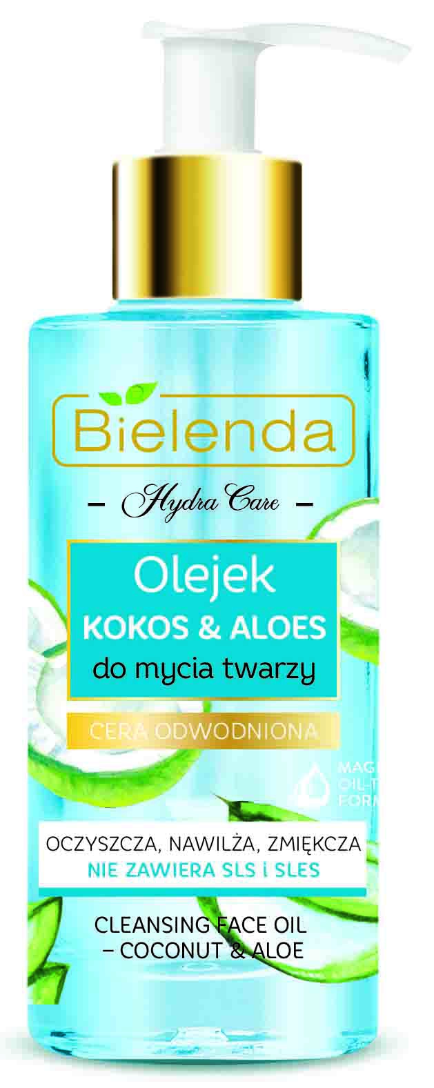 фото Гидрофильное масло для умывания лица Кокос&Алоэ, "HYDRA CARE", 140мл Bielenda