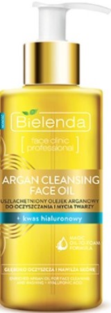 фото Масло для очистки и умывания лица с гиауроновой кислотой, "ARGAN CLEANSING FACE OIL", 140мл Bielenda