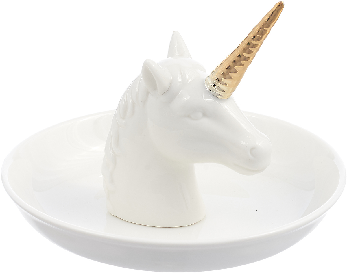 фото Подставка для украшений Balvi Unicorn XL, цвет: белый, диаметр 15 см
