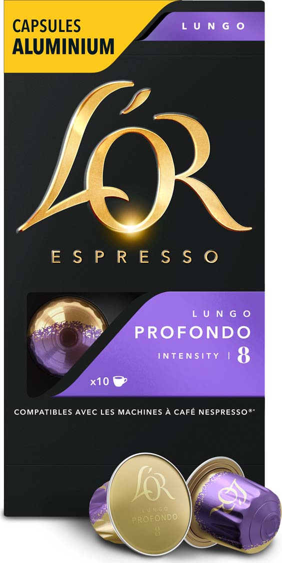 Кофе в алюминиевых капсулах L’OR Espresso Lungo Profondo, 10 шт