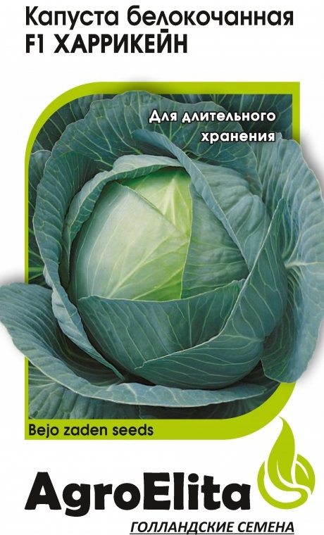 фото Семена АгроЭлита "Капуста белокочанная Харрикейн F1", среднепоздняя, 1912237282, 10 шт