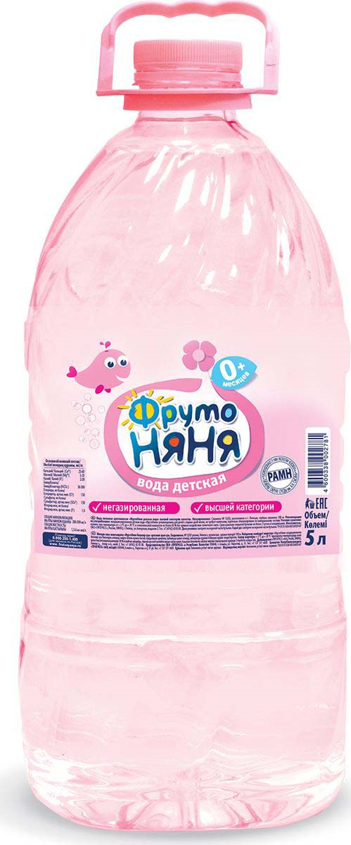 <b>ФрутоНяня вода артезианская питьевая негазированная</b>, 5 л ...