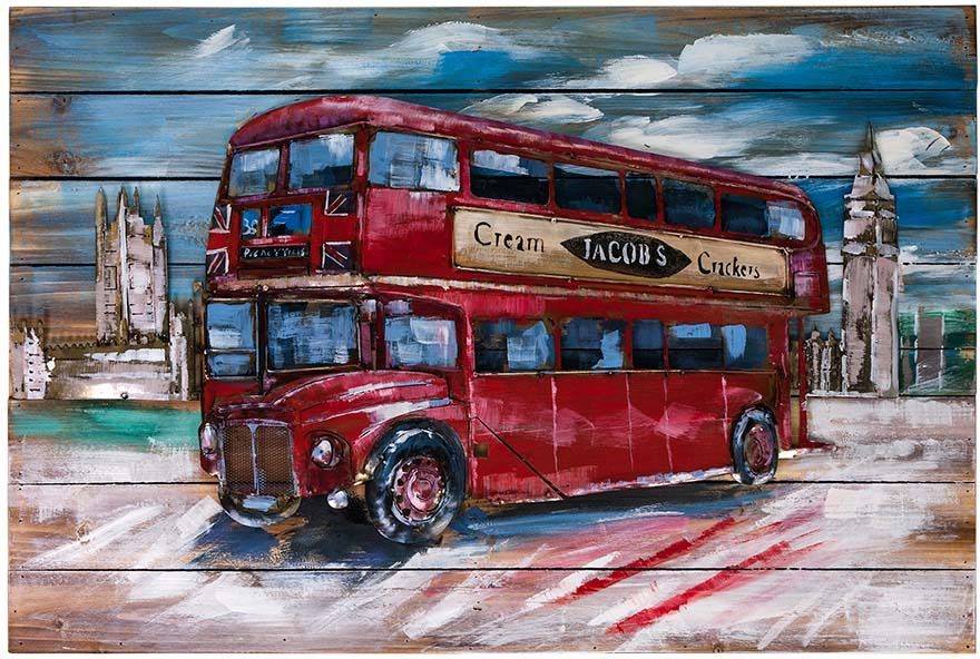 фото Картина Miralight "Лондонский автобус", S18B49, 90 х 60 см