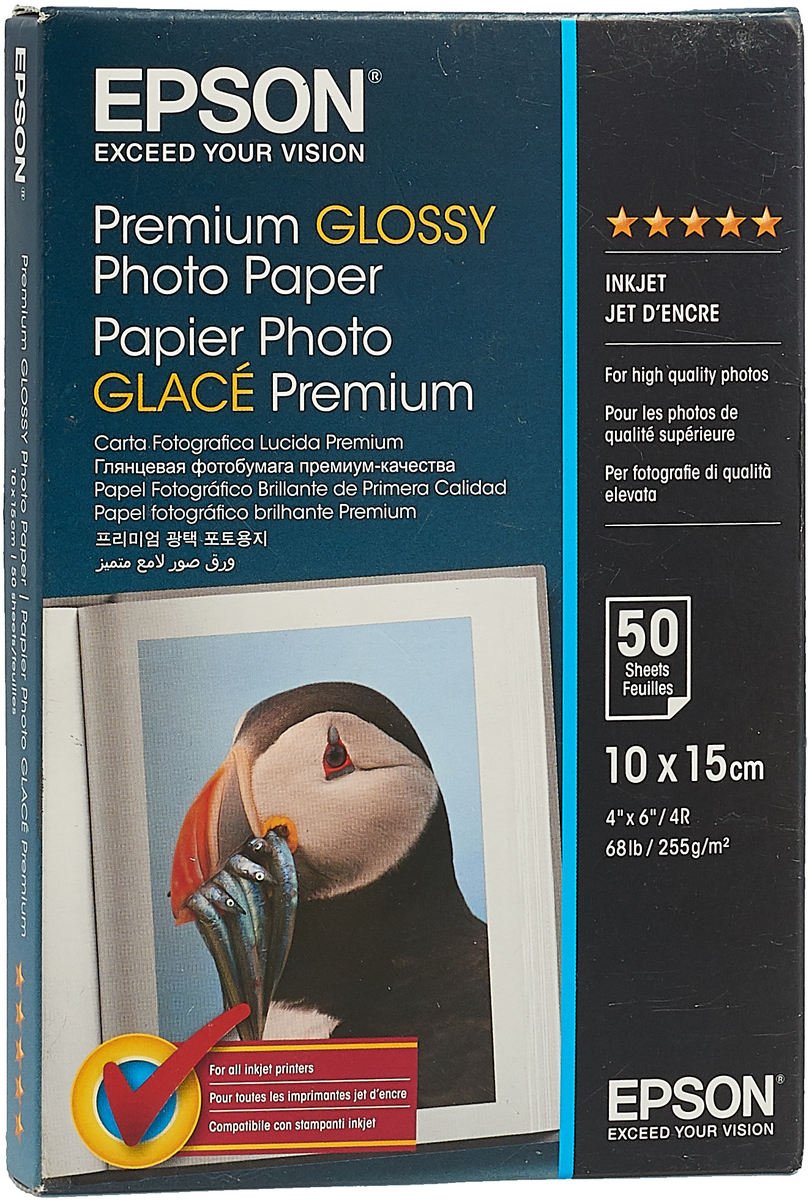 Epson Premium Glossy Photo (C13S041729) фотобумага 10x15, 50 л Epson Premium Glossy Photo (C13S041729) фотобумага 10x15, 50 л
