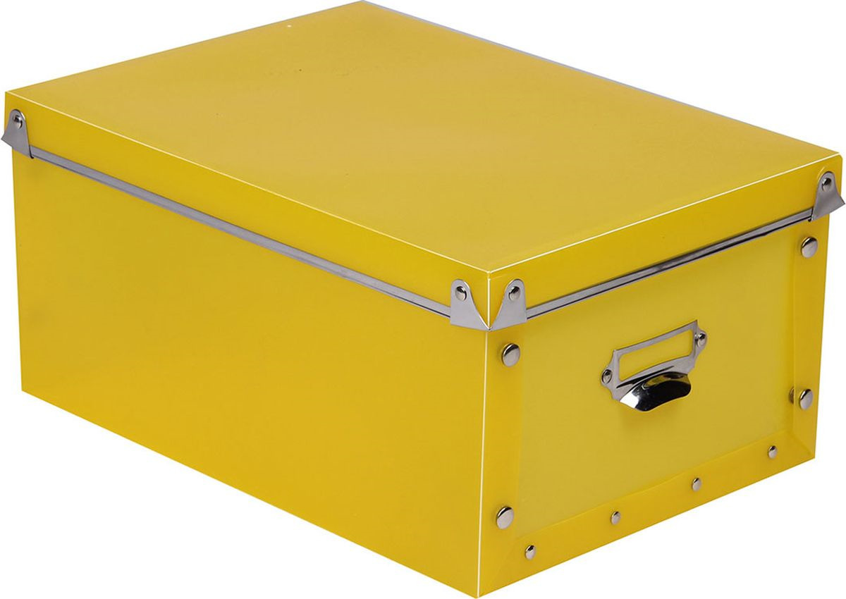 Коробка для хранения Miolla, складная, SBA-02, желтый, 22,5 x 18,5 x 14 см