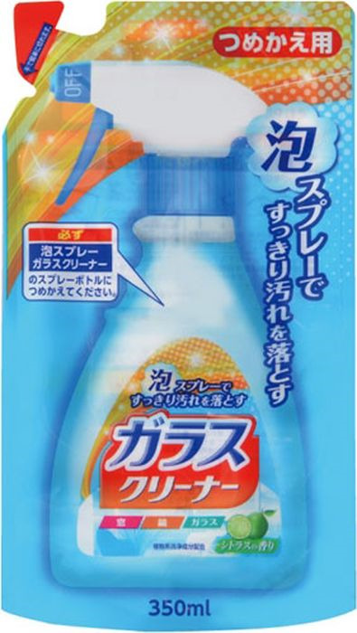 фото Спрей-пена для мытья стекол Nihon Detergent, 828377, запасной блок, 350 мл