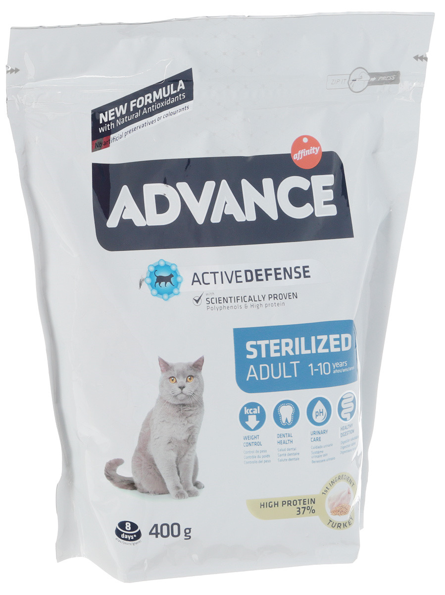 Купить адванс для кошек. Advance для стерилизованных кошек с индейкой Sterilized Turkey. Корм Advance Sterilized для кошек. Адванс корм для стерилизованных кошек. Адванс для стерилизованных кошек.