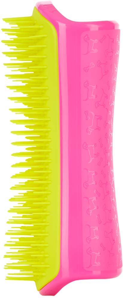 фото Расческа для распутывания шерсти Pet Teezer Detangling & Dog Grooming Brush, PT-PY-010218, розовый, желтый