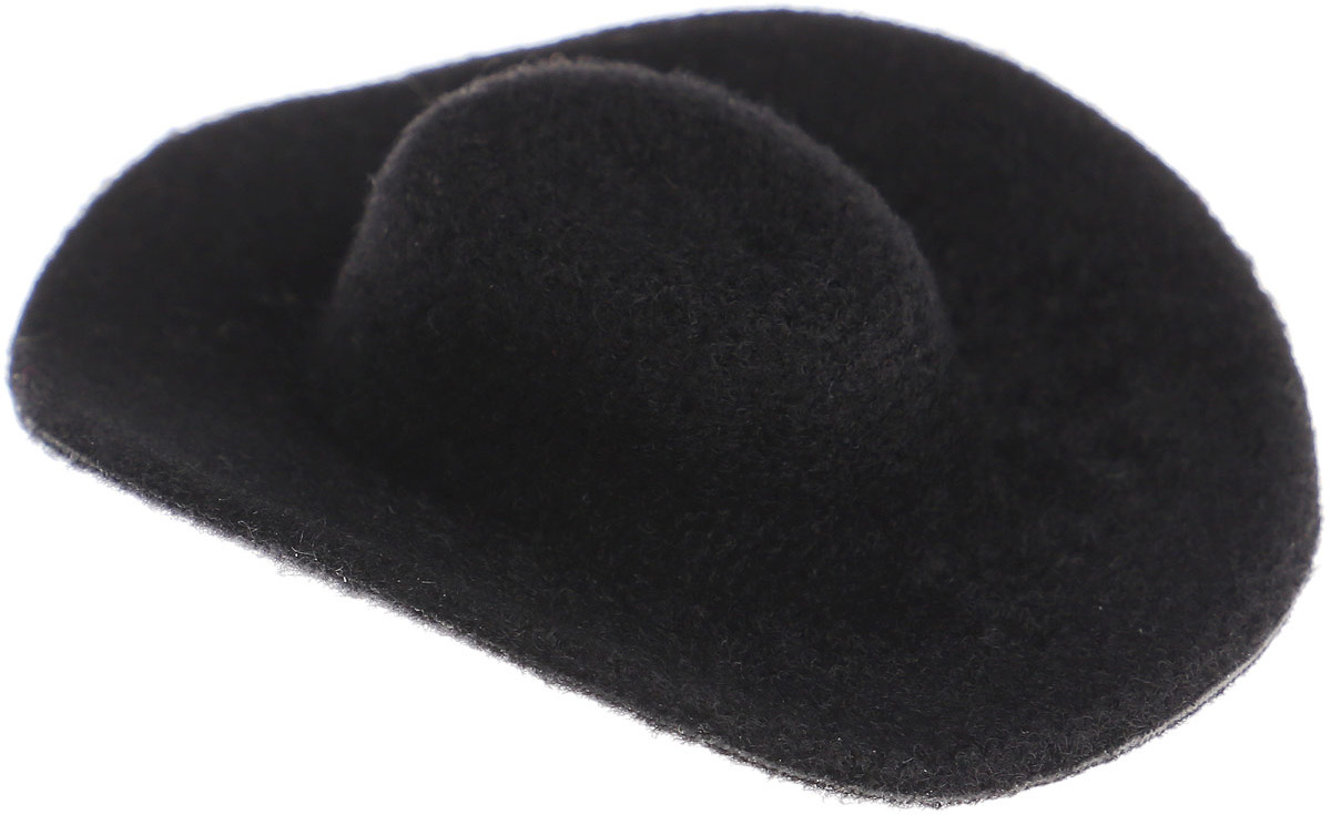 Шляпа для игрушек, 3488146, размер 6 см, черный