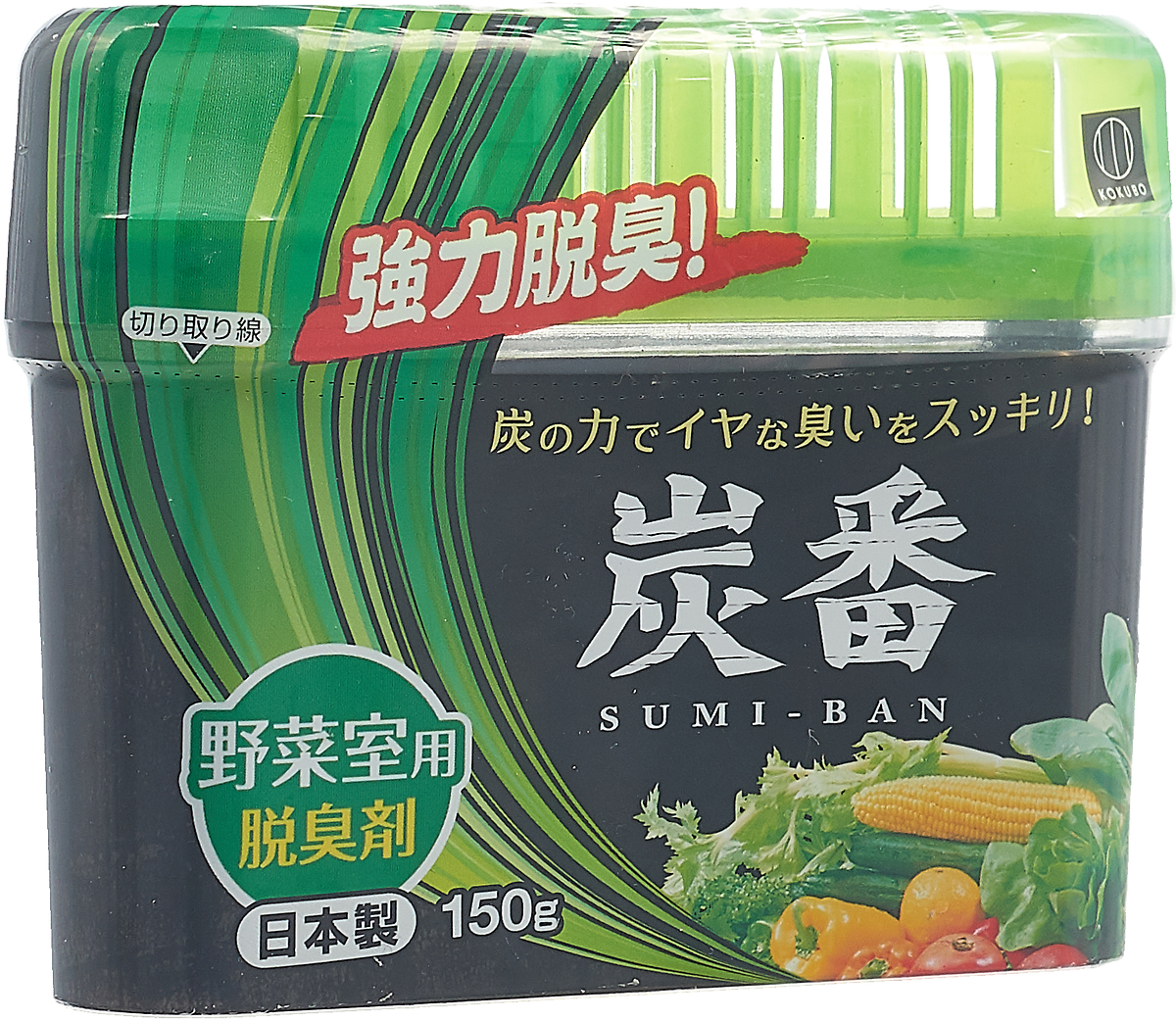 фото Поглотитель запаха для холодильника KOKUBO "Sumi-Ban", для овощной полки, 150 г