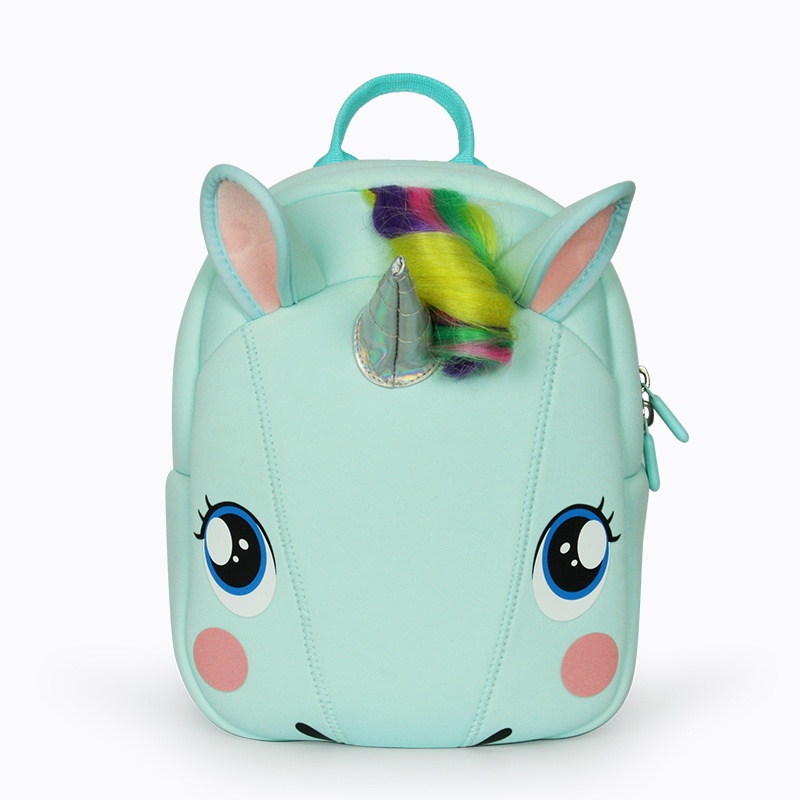 фото Ранец SUPERCUTE "Детский рюкзак Единорог", цвет: зеленый