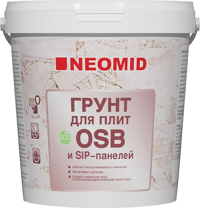 фото Грунтовка для плит OSB Neomid, цвет: белый, 7 кг