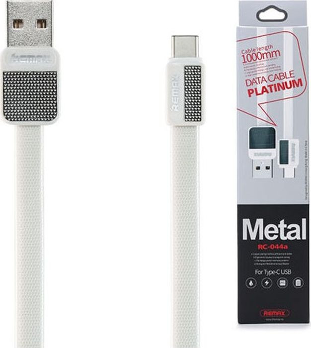 фото Кабель Remax Platinum USB - Type-C, 1 м, 23279, белый