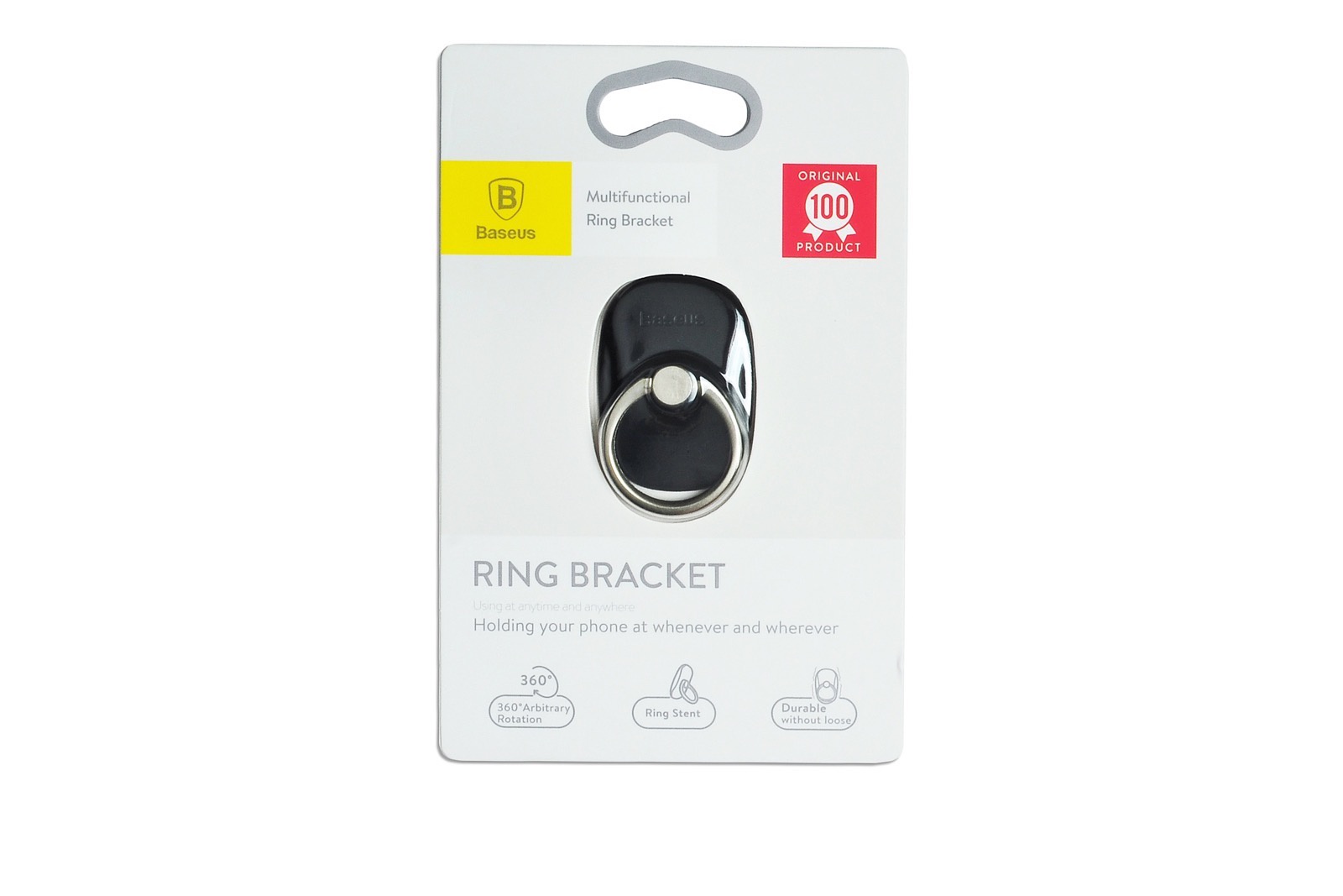 фото Автомобильный держатель Baseus Держатель Baseus Кольцо Ring Bracket, 906330, черный