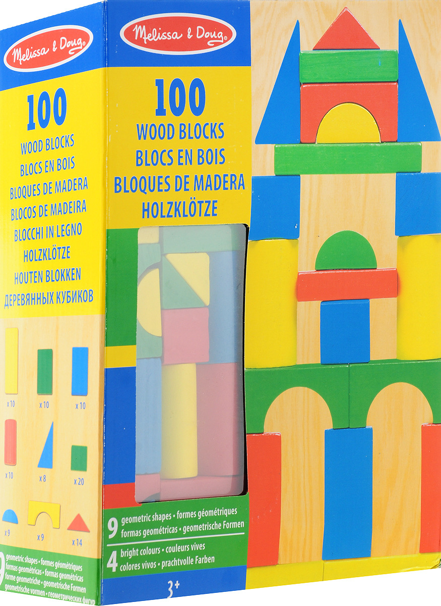 melissa & doug 100 wooden blocks