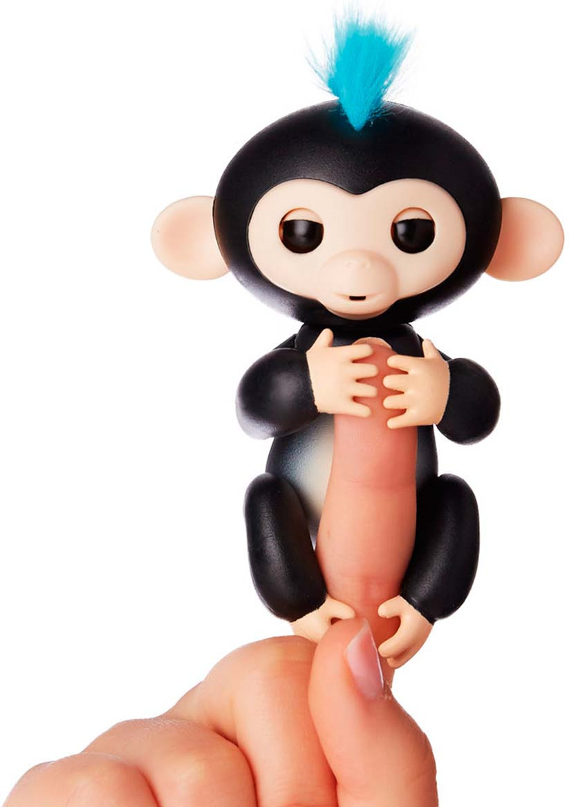 фото Fingerlings Интерактивная игрушка Обезьянка Финн цвет: черный, 12 см