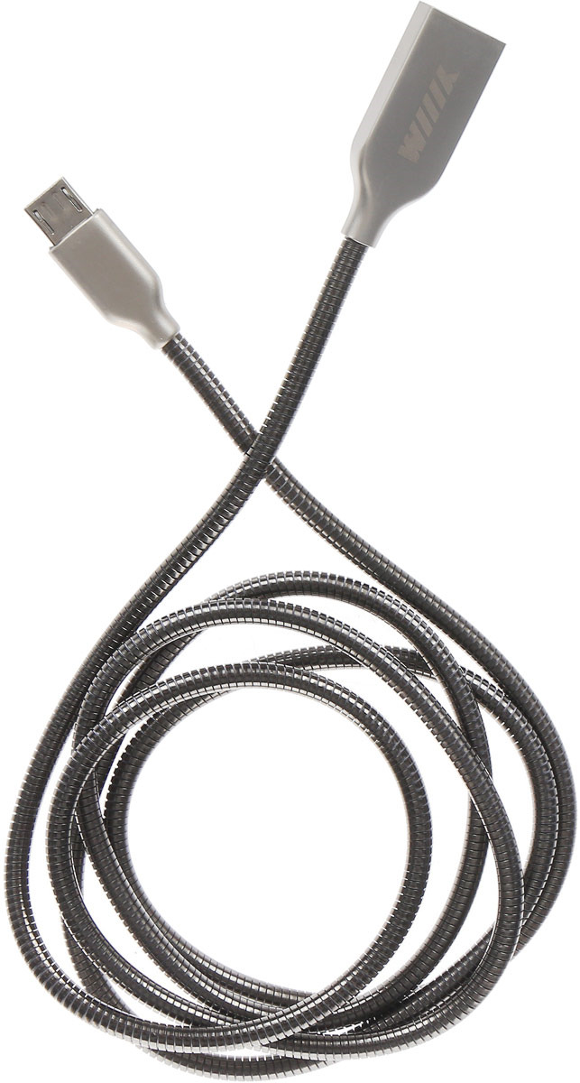 фото Кабель-переходник "Wiiix", микро-USB, цвет: черный, 1 м