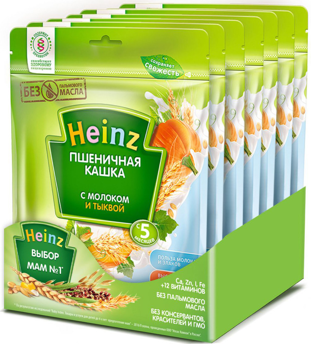 Каша молочная heinz овсяная с 5 мес 250 г