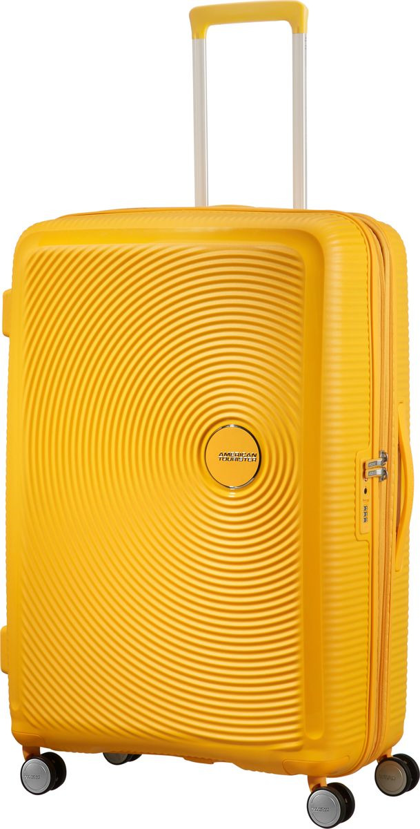 Чемодан American Tourister Soundbox, четырехколесный, 32G-06003, желтый , 97 л