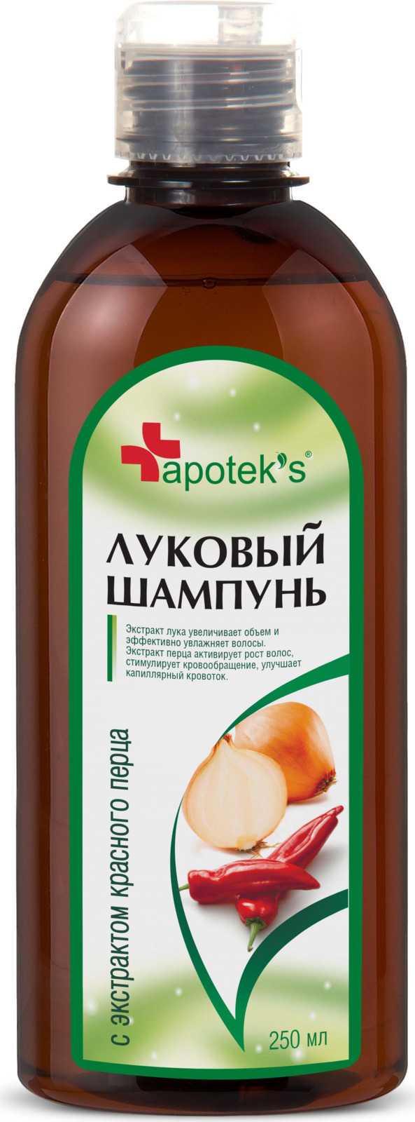 Apotek`s Шампунь луковый с экстрактом красного перца, 250 мл