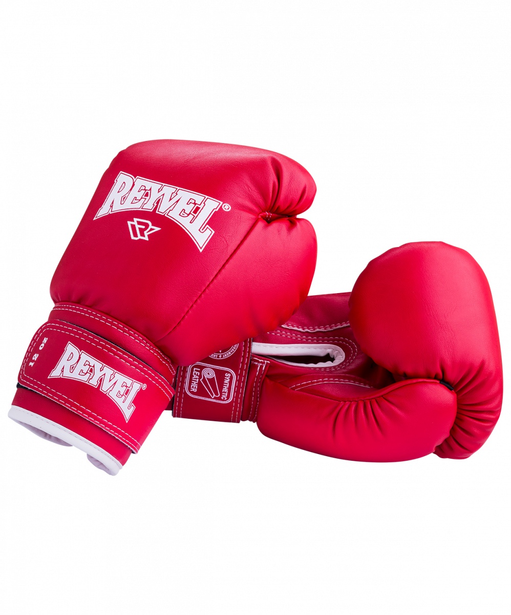Перчатки боксерские REYVEL RV-101, 6oz, к/з, красный