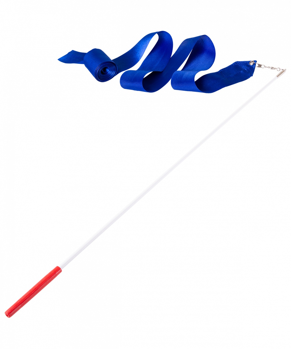 Лента для художественной гимнастики Amely AGR-201, УТ-00012840, 6 м, с палочкой 56 см, синий