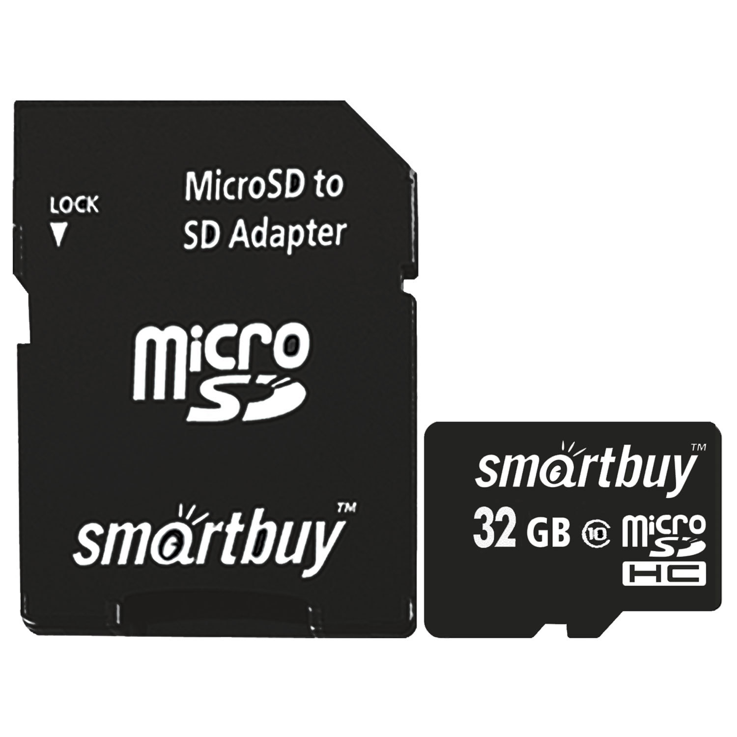 фото Карта памяти Smart Buy MicroSD 32GB  Сlass 10 + SD адаптер Smartbuy