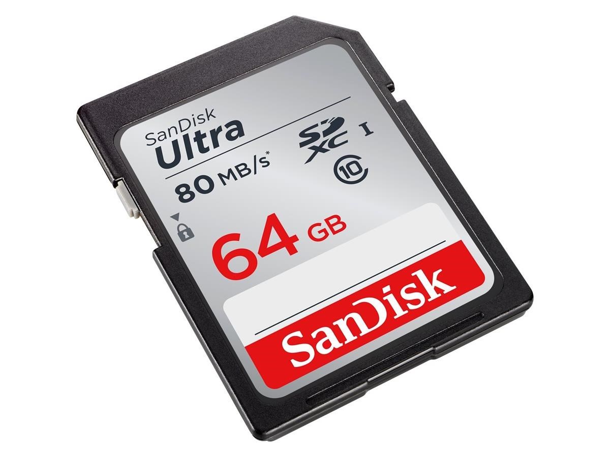 фото Карта памяти SanDisk SDXC  64GB  Class 10 Ultra UHS-I (80 Mb/s)