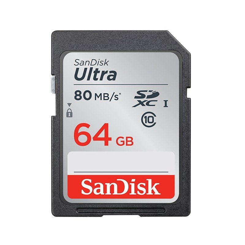 фото Карта памяти SanDisk SDXC  64GB  Class 10 Ultra UHS-I (80 Mb/s)