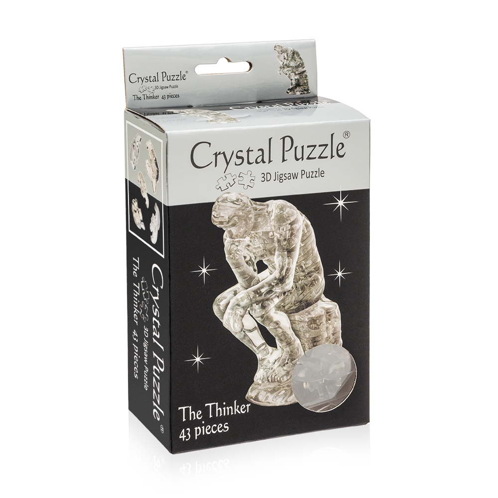 фото Головоломка Crystal Puzzle "Мыслитель", 90150, дымчатый