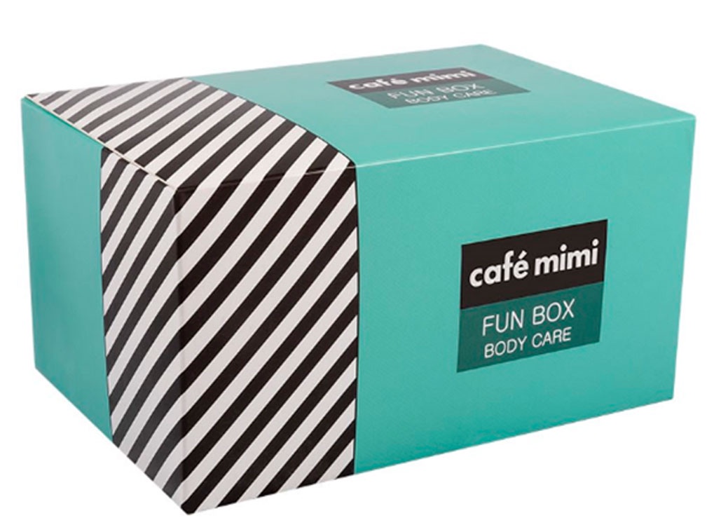 Cafe mimi спрей. Café Mimi подарочный набор для ухода за телом "fun Box body Care". Подарочный набор кафе Мими. Cafe Mimi набор подарочный. Набор Cafe Mimi Happy Box body Care.